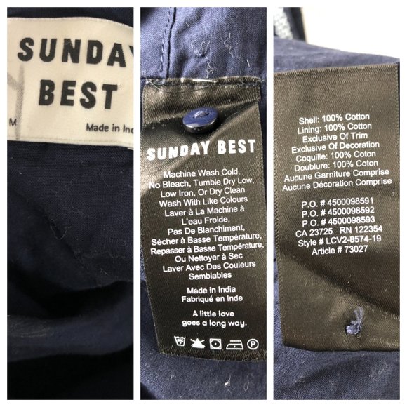 Aritzia Sunday Best Elendra Dress in Navy Blue M - Picture 5 of 8